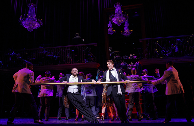 Brandon Uranowitz and James Snyder dance &quot;We&#39;ll Take a Glass Together&quot; in Grand Hotel.