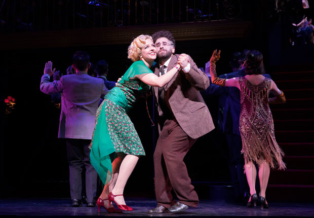 Heléne Yorke and Brandon Uranowitz star in the New York Cit City Center Encores! production of Grand Hotel, now playing through March 26.
