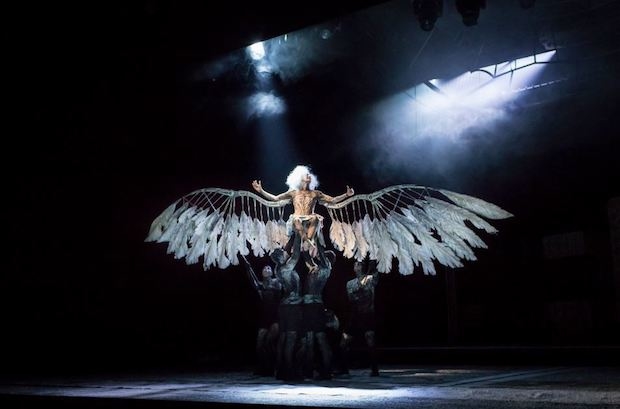 Amanda Lawrence plays the Angel in Angels in America.