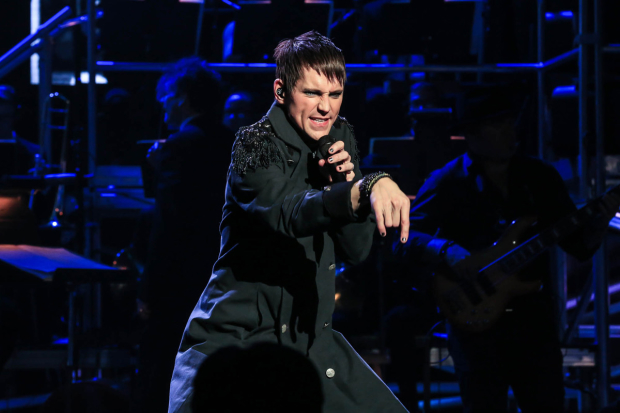 Tony Vincent in Rocktopia at the Broadway Theatre on opening night.