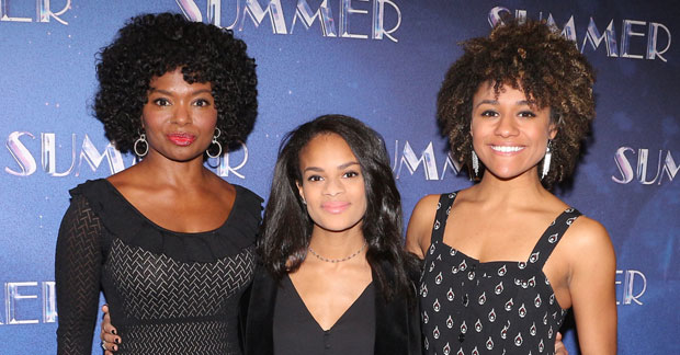 The three Donna Summers — LaChanze, Storm Lever, and Ariana DeBose — of Summer: The Donna Summer Musical.