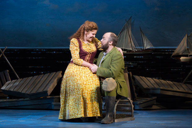 Lindsay Mendez and Alexander Germignani star as Carrie Pipperidge and Enoch Snow, respectively.