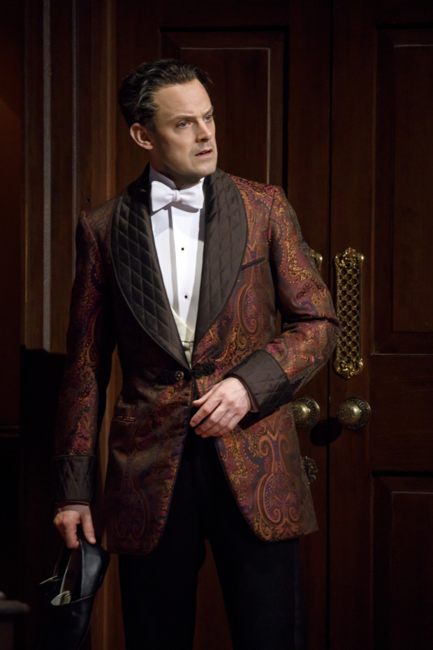Harry Hadden-Paton as Henry Higgins in Lincoln Center Theater&#39;s Broadway revival of My Fair Lady, directed by Bartlett Sher.