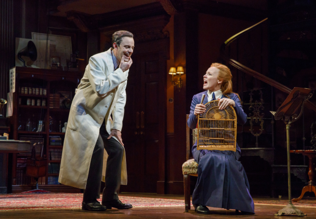 Hadden-Paton shares a scene with Lauren Ambrose, who stars as Eliza Doolittle.