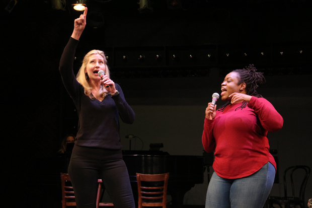 Luba Mason and Allyson Kaye Daniel perform a number from Unexpected Joy.