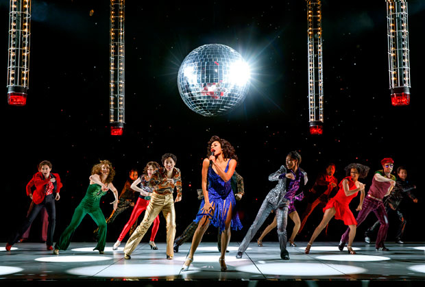 Ariana DeBose as "Disco Donna" and company perform a number from Summer at Broadway&#39;s Lunt-Fontanne Theatre.