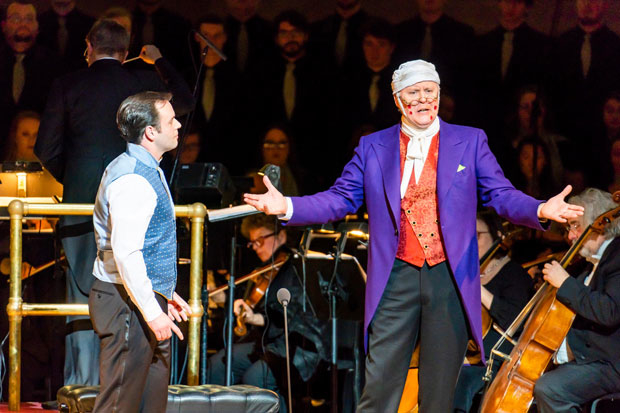Paul Appleby and John Lithgow starred in Carnegie Hall&#39;s benefit concert production of Candide.