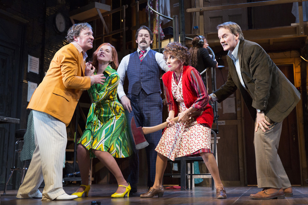 Jeremy Shamos, Kate Jennings Grant, David Furr, Andrea Martin, and Campbell Scott starred in the 2016 Broadway revival of Noises Off.