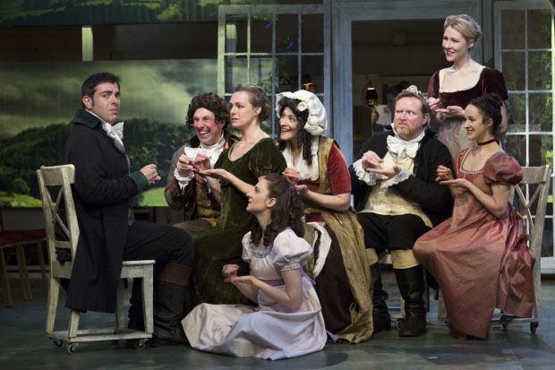 A scene from Bedlam&#39;s off-Broadway production of Sense and Sensibility at the Gym at Judson.