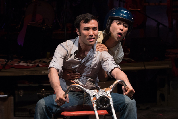 Marc Delacruz and Joe Ngo in Vietgone, directed by Natsu Onoda Power, at Studio Theatre.