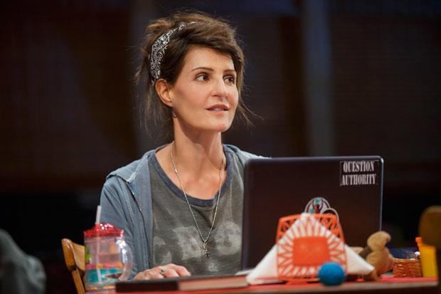 Nia Vardalos in Tiny Beautiful Things — which the Old Globe will present in its West Coast premiere early next year — at the Public Theater