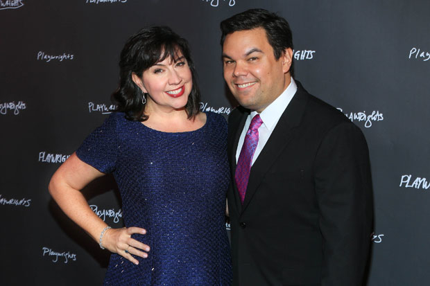 Frozen songwriters Kristen Anderson-Lopez and Robert Lopez were honored at Playwrights Horizons 2018 Spring Gala.