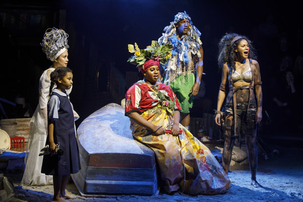 Emerson Davis, Lea Salonga, Alex Newell, Quentin Earl Darrington, and Merle Dandridge star in the Broadway revival of Once on This Island.