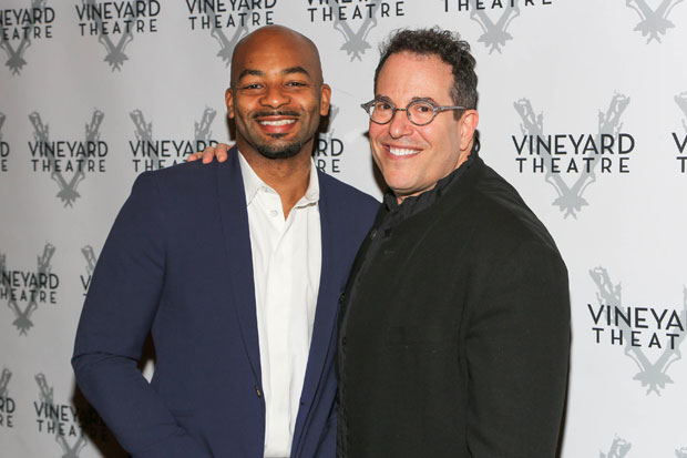 Brandon Victor Dixon helped honor director Michael Mayer at Vineyard Theatre&#39;s 2018 gala.