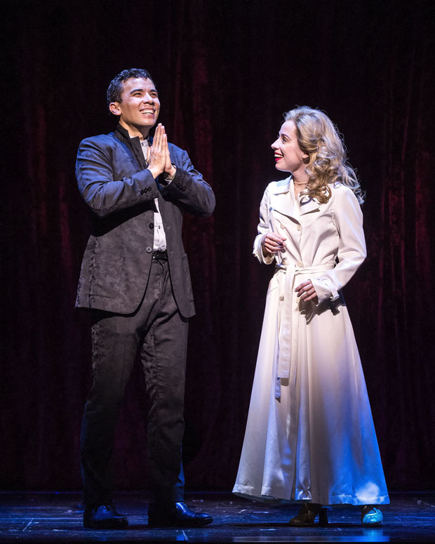 Conrad Ricamora and Alyse Alan Louis in the world premiere of David Henry Hwang and Jeanine Tesori&#39;s Soft Power