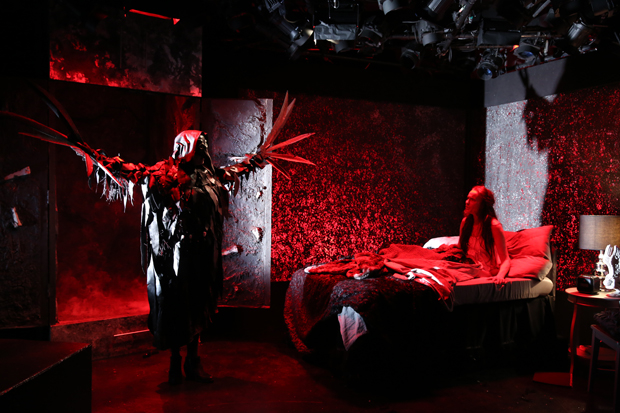 A scene from Woman and Scarecrow at the Irish Repertory Theater.