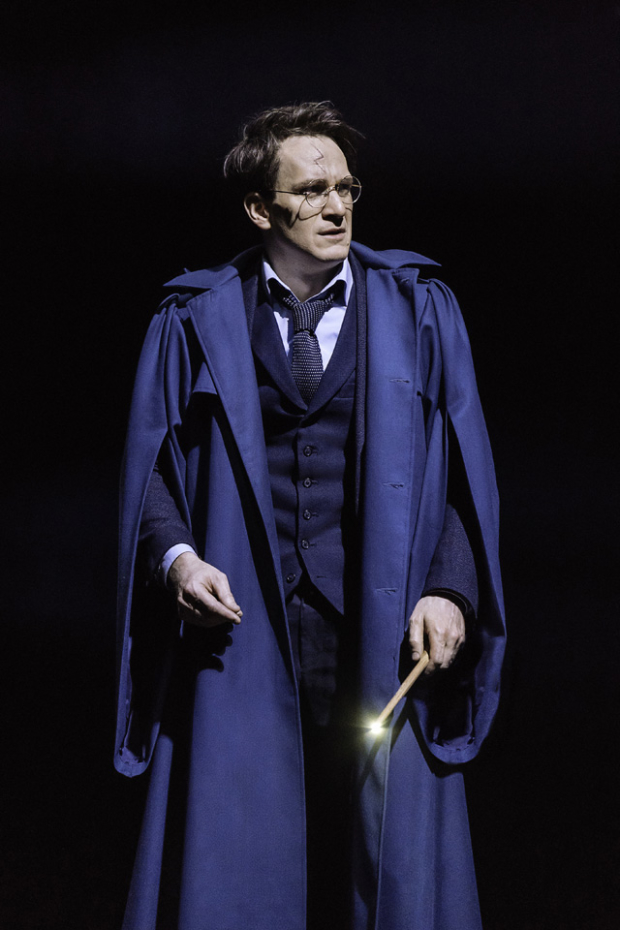 Jamie Parker as the title character in the Broadway production of Harry Potter and the Cursed Child.