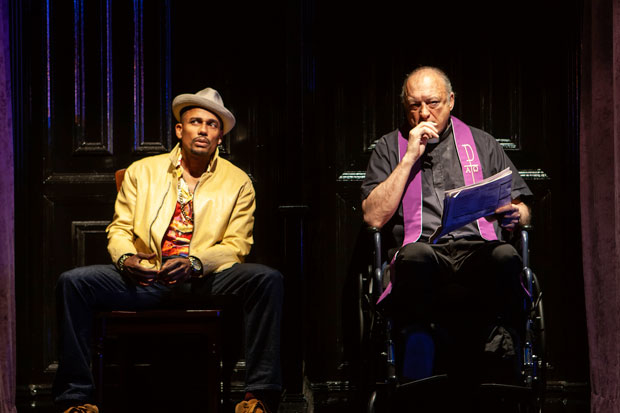 Hill Harper and John Doman star in Signature Theatre&#39;s Our Lady of 121st Street.