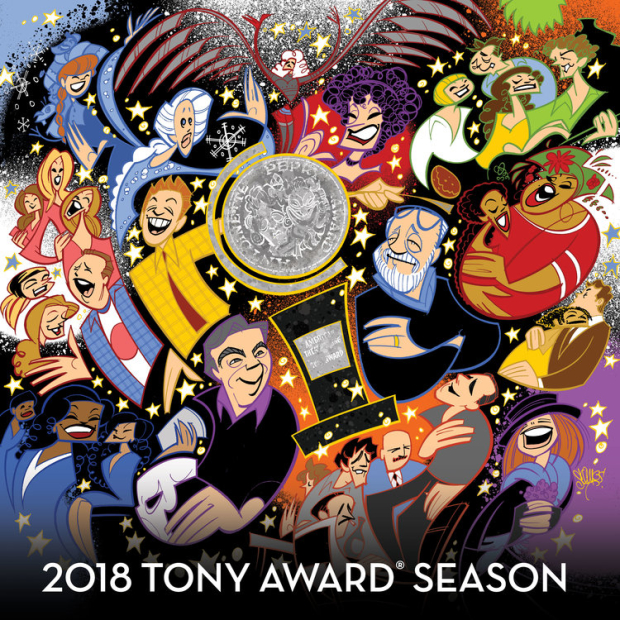 Cover art for the second annual Tony Award Season compilation album.