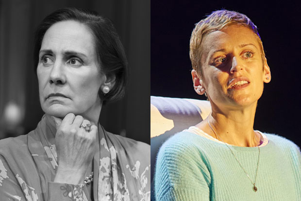 According to our critics, this category is a battle between Laure Metcalf of Three Tall Women and Denise Gough of Angles in America.