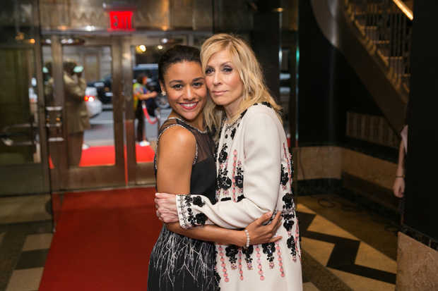 Ariana DeBose and Judith Light pose at the WP Theater gala.
