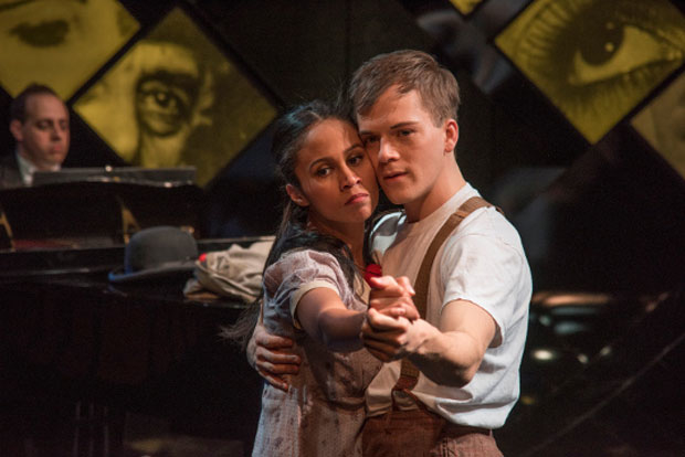 Carla Martinez and Jake Murphy in Brecht on Brecht, which will be a part of the Potomac Theatre Project&#39;s 2018 season at Atlantic Stage 2.