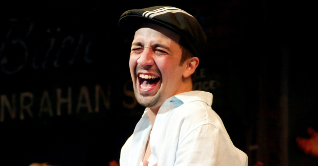 Lin-Manuel Miranda during the curtain call of his final In the Heights performance in 2009.