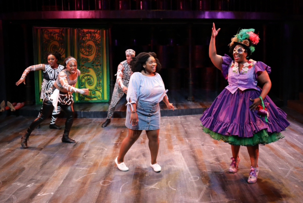 The cast of The Wiz, directed by Dawn M. Simmons, at Lyric Stage Company.