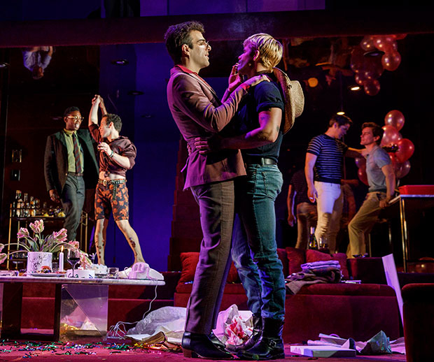 A scene from the new Broadway production of The Boys in the Band.