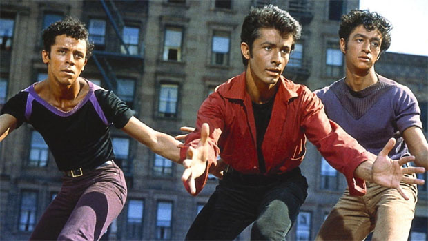 A scene from the original film of West Side Story.