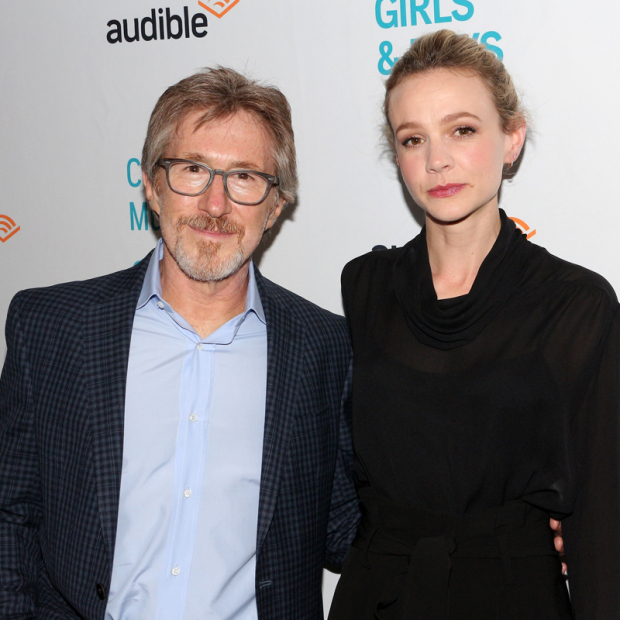 Audible CEO Don Katz poses with Carey Mulligan after the show.