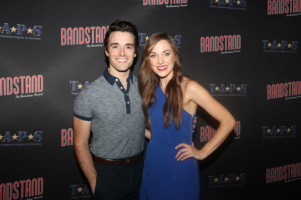 Corey Cott and Laura Osnes celebrate Fathom Events upcoming screenings of Bandstand.