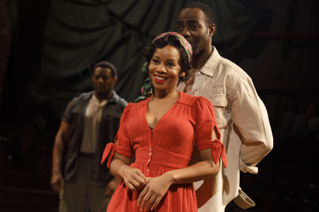 Anika Noni Rose plays Carmen in Carmen Jones, directed by John Doyle, at Classic Stage Company.