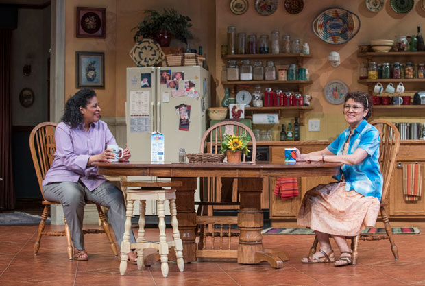 Ora Jones and Sandra Marquez star in The Roommate, directed by Phylicia Rashad, at Steppenwolf Theatre.
