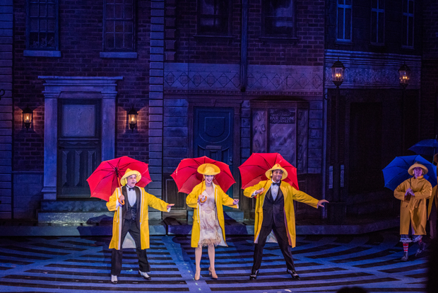 A scene from the Muny&#39;s production of Singin&#39; in the Rain.