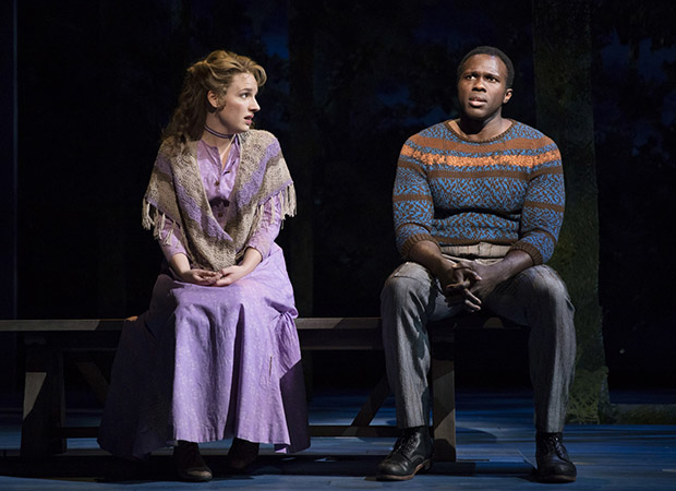 Jessie Mueller and Joshua Henry in Rodgers and Hammerstein&#39;s Carousel at the Imperial Theatre.