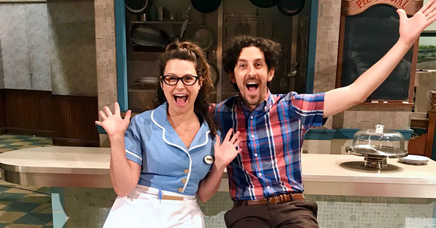 Real-life married couple Katie Lowes and Adam Shapiro will join the cast of Waitress as Dawn and Ogie, respectively, on July 17.
