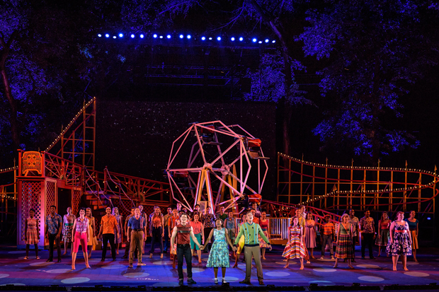 Last year&#39;s Muny production of All Shook Up featured a Ferris wheel onstage.