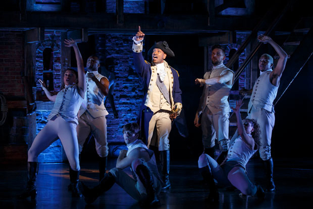 Bryan Terrell Clark plays George Washington in the Broadway production of Hamilton.