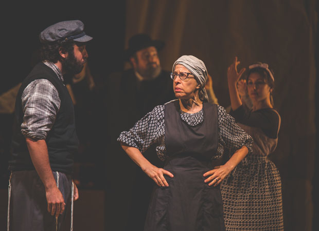 Jackie Hoffman as Yente in the National Yiddish Theatre Folksbiene production of Fiddler on the Roof.