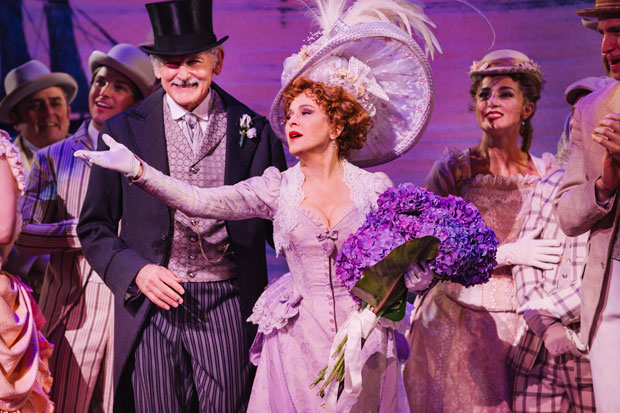 Bernadette Peters takes her final bow in Hello, Dolly! at the Shubert Theatre.