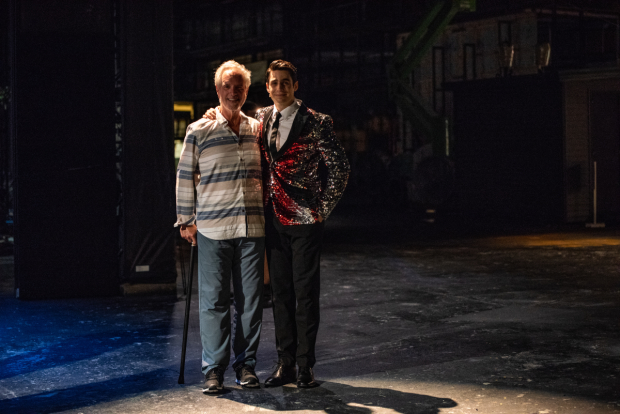 Bob Gaudio meets Bobby Conte Thornton, who plays Gaudio in the production.