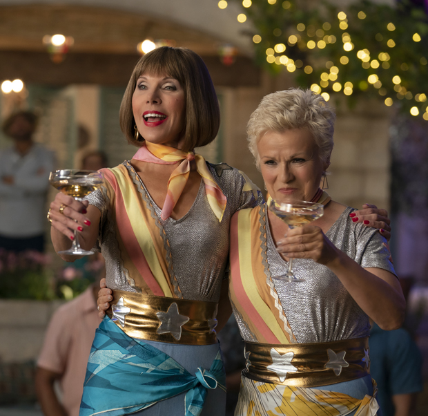 Christine Baranski and Julie Walters as Tanya and Rosie in Mamma Mia! Here We Go Again.