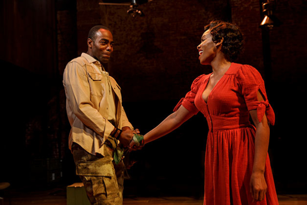Clifton Duncan and Anika Noni Rose in Classic Stage Company&#39;s Carmen Jones.