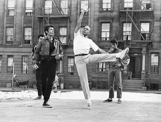 Jerome Robbins during the filming of West Side Story.