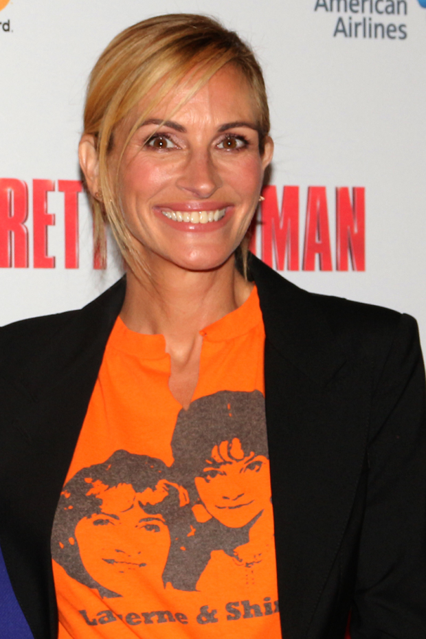 Julia Roberts attends the August 2 performance of Pretty Woman on Broadway.