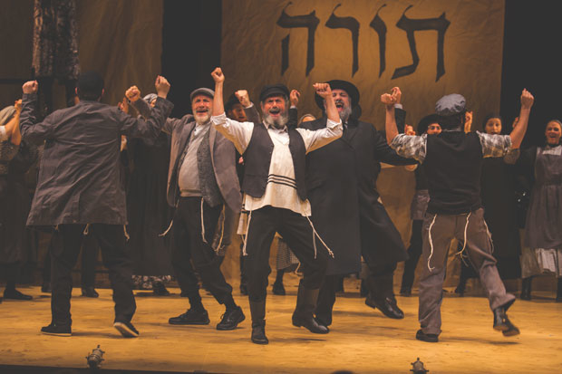 A scene from The National Yiddish Theatre Folksbiene production of Fiddler on the Roof.