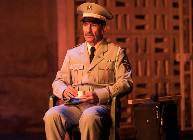 Sasson Gabay as Tewfiq in the Broadway production of The Band&#39;s Visit.