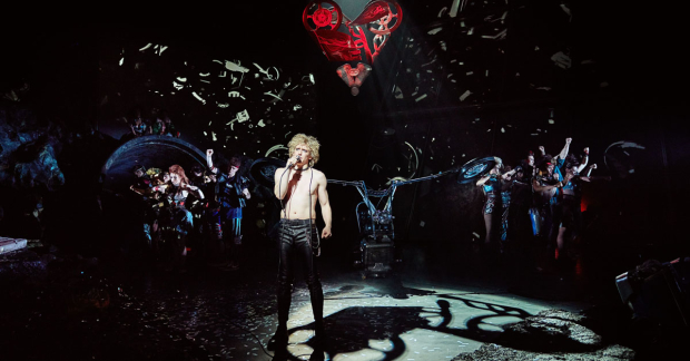 Andrew Polec in the London production of Bat Out of Hell.