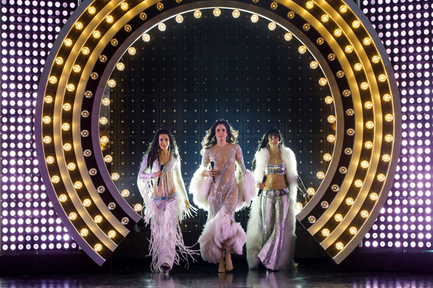 Teal Wicks, Stephanie J. Block, and Micaela Diamond star in The Cher Show, directed by Jason Moore, at Broadway&#39;s Neil Simon Theatre.